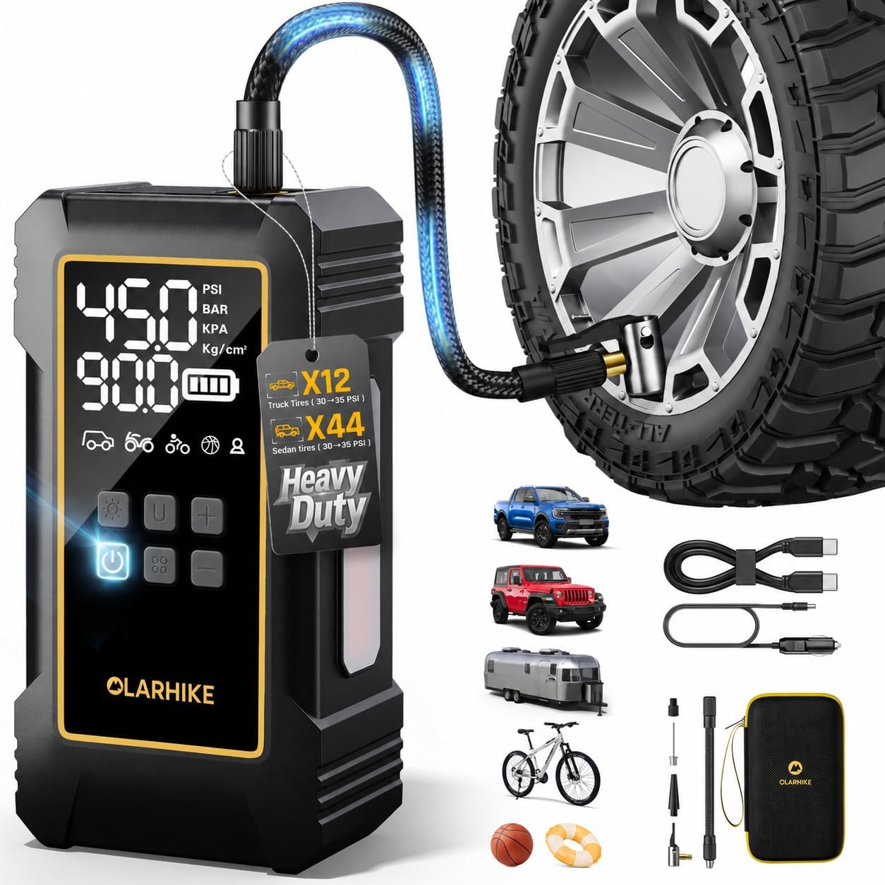 OlarHike 12000mAh Heavy Duty Tire Inflator